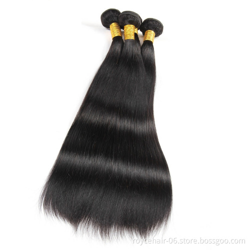 100% Unprocessed virgin hair bundles with lace closure, Indian human hair Xuchang Factory Remy Hair Vendor